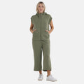 LA MAREY 2er Set Strickanzug Oberteil und Hose L/XL grün