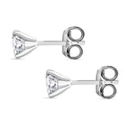 Moissanit Ohrringe 925 Silber rhodiniert ca. 0,86 ct.