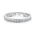 LUXURIANT SGL zertifizierter VS-EF Labor Diamant Ring, 925 Silber rhodiniert - 0,99 ct.