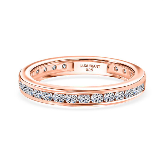 LUXURIANT DIAMOND - Lab Grown Diamant VS-EF SGL zertifiziert Ring 925 Silber rhodiniert (Größe 17.00) ca. 1.00 ct