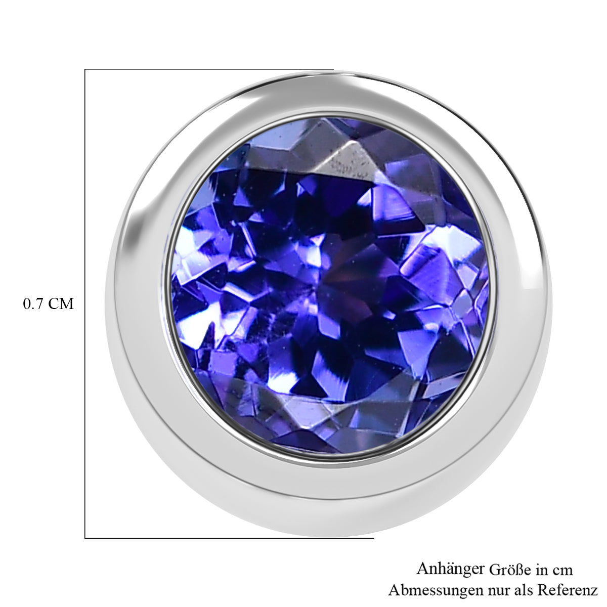 Rhapsody AAAA Tansanit Anhänger 950 Platin ca. 1.05 ct