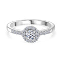LUXURIANT SI-GH Labor Diamant Ring, 925 Silber rhodiniert - 0,50 ct.