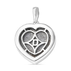 D'Joy Muonionalusta Meteorit Anhänger 925 Silber Rhodiniert und 750 Gelbgold Vermeil ca. 19.50 ct