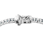 CULLINAN-MINE - Blauer Diamant Armband ca. 19 cm 925 Silber rhodiniert ca. 3.00 ct