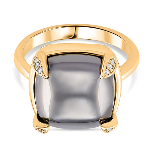 Terahertz Ring Nickelfreies Messing vergoldet (Größe 17.00) ca. 10.00 ct