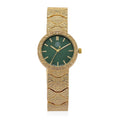 STRADA - Japanisches Uhrwerk, Grünes Zifferblatt mit goldplattiertem Alloy Armband, 20 cm