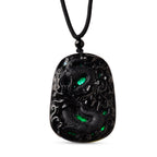 Schwarze Jade Halskette Flexibles cm ca. 125,00 ct.