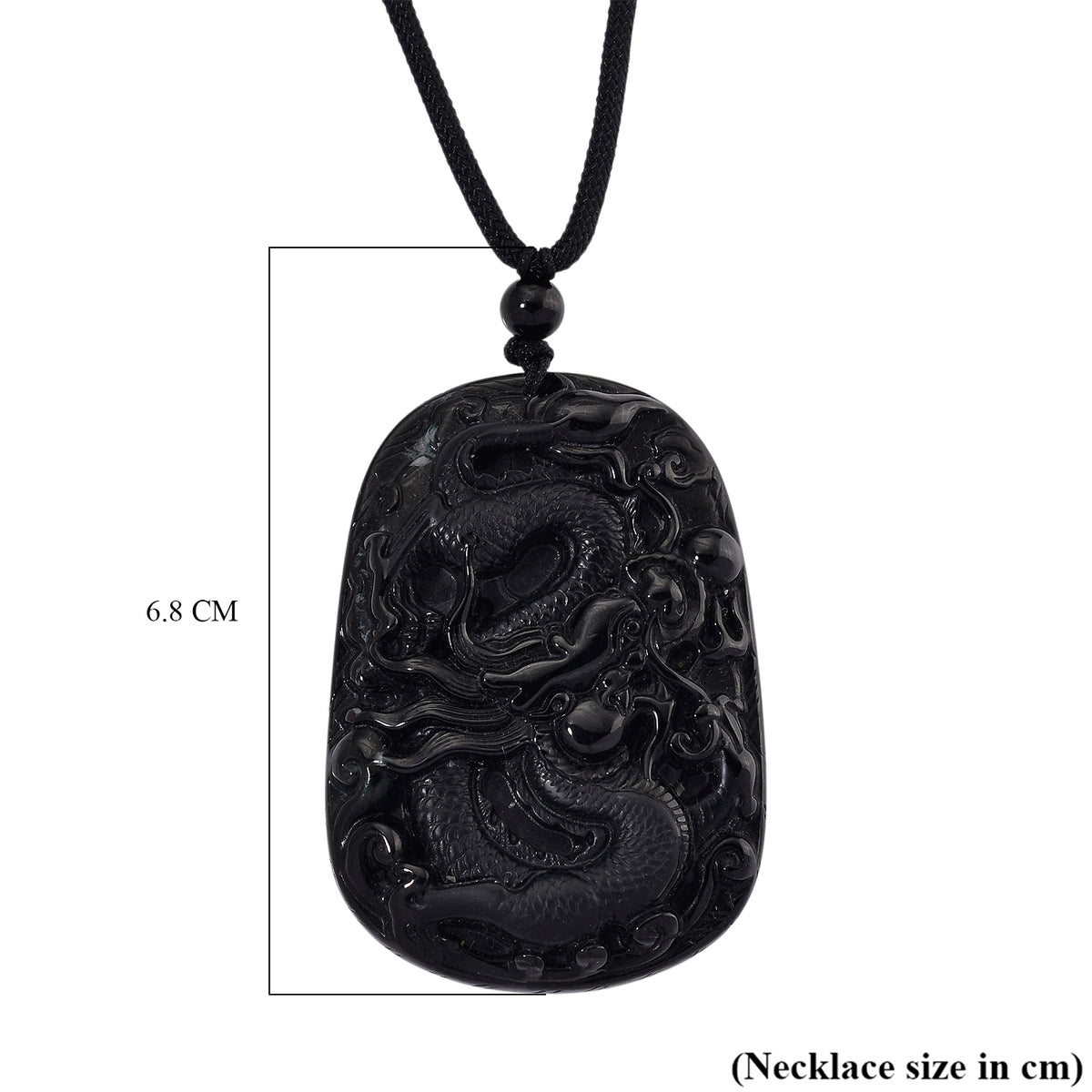 Schwarze Jade Halskette Flexibles cm ca. 125,00 ct.