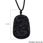 Schwarze Jade Halskette Flexibles cm ca. 125,00 ct.