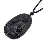 Schwarze Jade Halskette Flexibles (ca. 70 cm) ca. 79,00 ct.