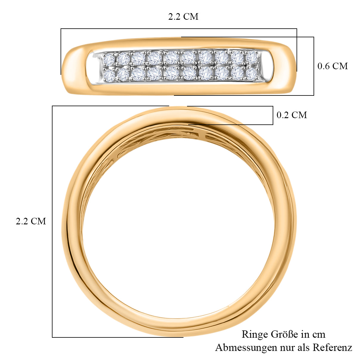 750 Gelbgold Vermeil
