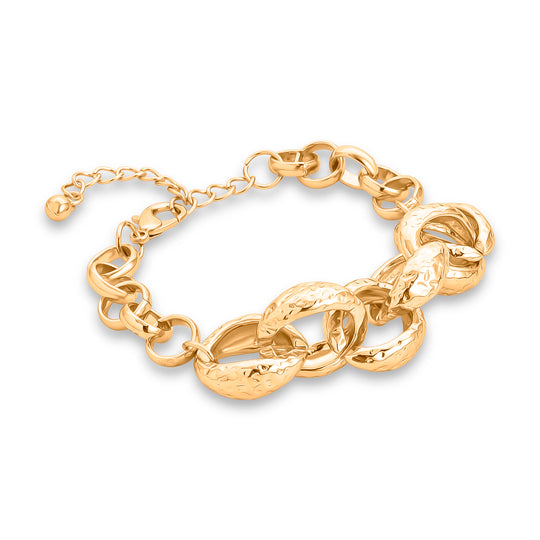 Gelb Armband ca. 19 cm + 5 cm Extender, ca. 31,50g
