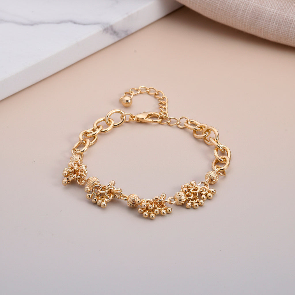 Gelb Armband ca. 19 cm + 5 cm Extender, ca. 14,50g