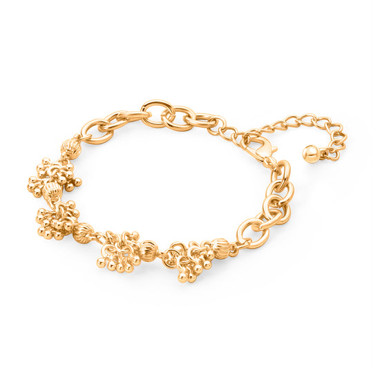 Gelb Armband ca. 19 cm + 5 cm Extender, ca. 14,50g