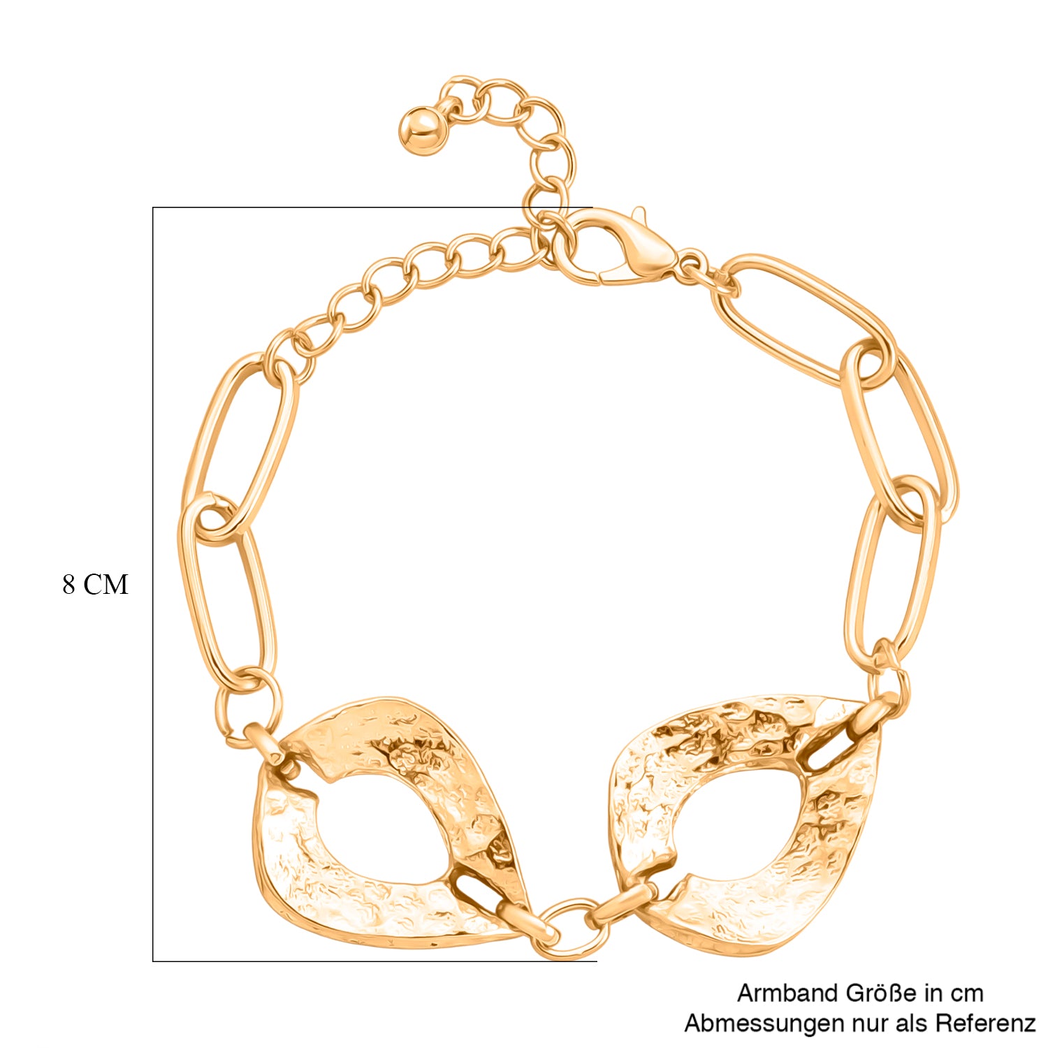 Gelb Armband ca. 20 cm + 4 cm Extender, ca. 25,00g