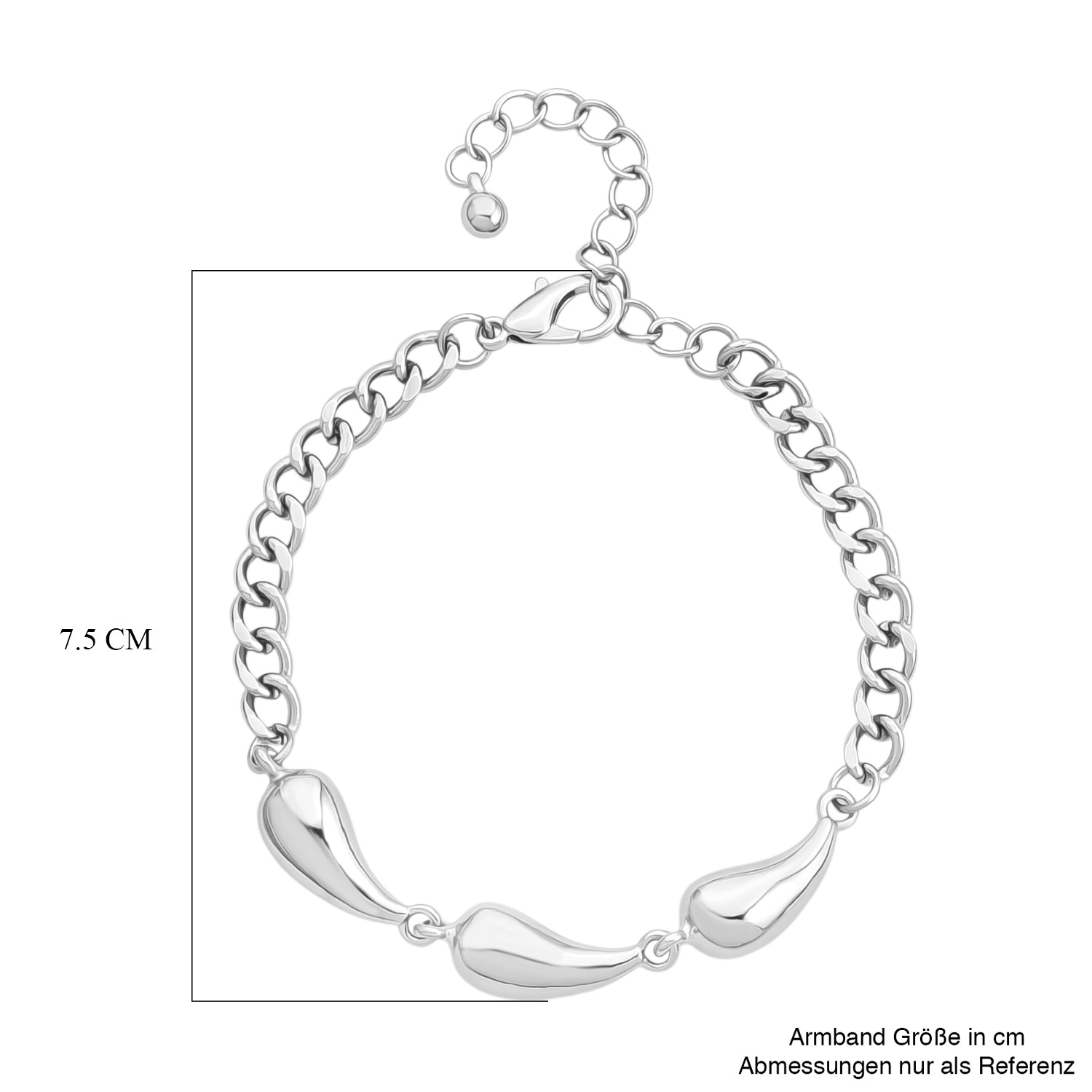 Armband ca. 20 cm + 5 cm Extender, ca. 21,00g