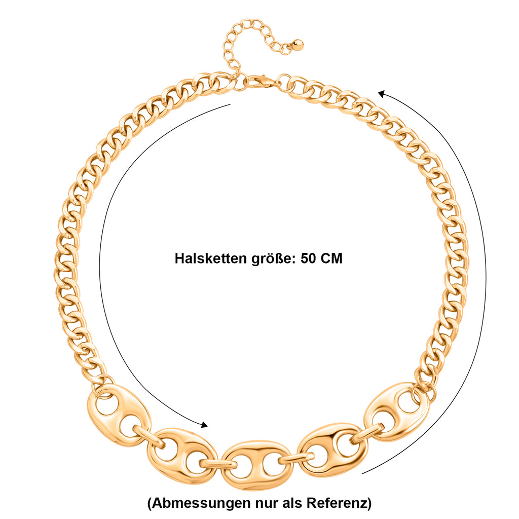 Gelb Halskette ca. 50 cm + 5 cm Extender, ca. 94,50g