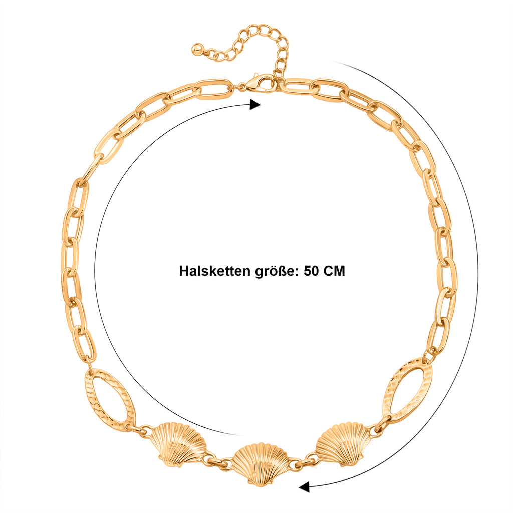 Gelb Halskette ca. 50 cm + 5 cm Extender, ca. 38,50g