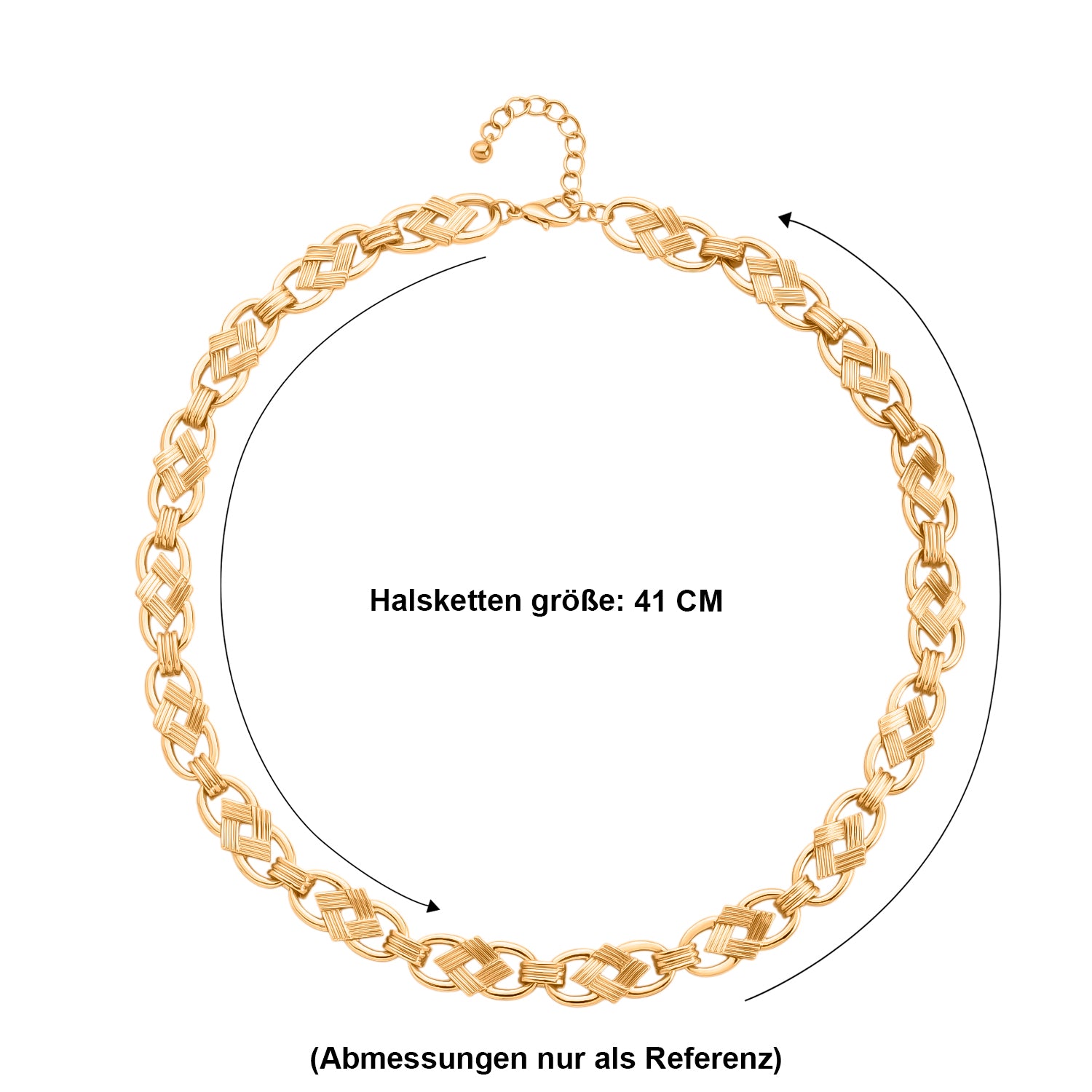 Gelb Halskette ca. 52 cm ca. 49,10g