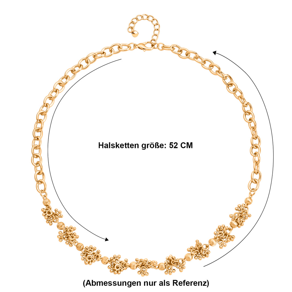 Gelb Halskette ca. 52 cm + 5 cm Extender, ca. 38,50g