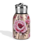 LIVMORE Edelstahl Trinkflasche 260 ml ca. 14 cm Rosenblüte Roségold