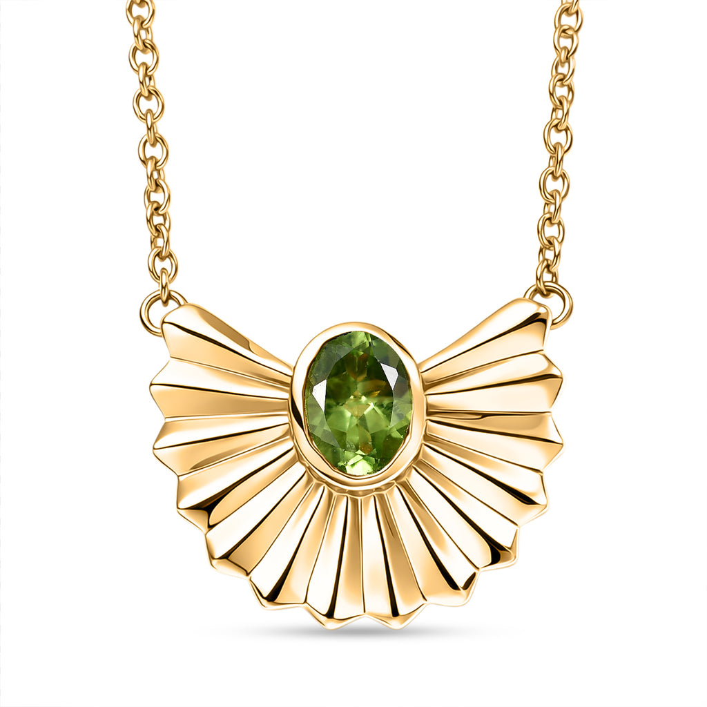 EVER TRUE Peridot Halskette ca. 50 cm Nickelfreies Messing ca. 0.81 ct