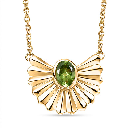 EVER TRUE Peridot Halskette ca. 50 cm Nickelfreies Messing ca. 0.81 ct