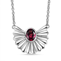 EVER TRUE Orissa Rose Granat Halskette ca. 50 cm Nickelfreies Messing ca. 1.01 ct