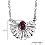 EVER TRUE Orissa Rose Granat Halskette ca. 50 cm Nickelfreies Messing ca. 1.01 ct