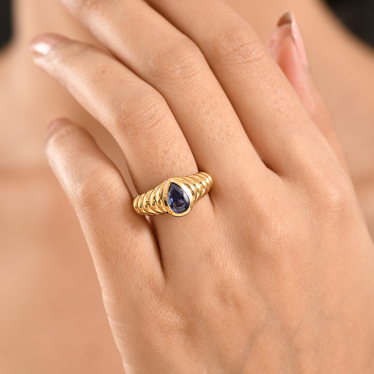 EVER TRUE Tansanit Zirkonia Ring Nickelfreies Messing (Größe 20.00)