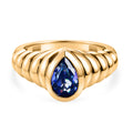 EVER TRUE Tansanit Zirkonia Ring Nickelfreies Messing (Größe 20.00)