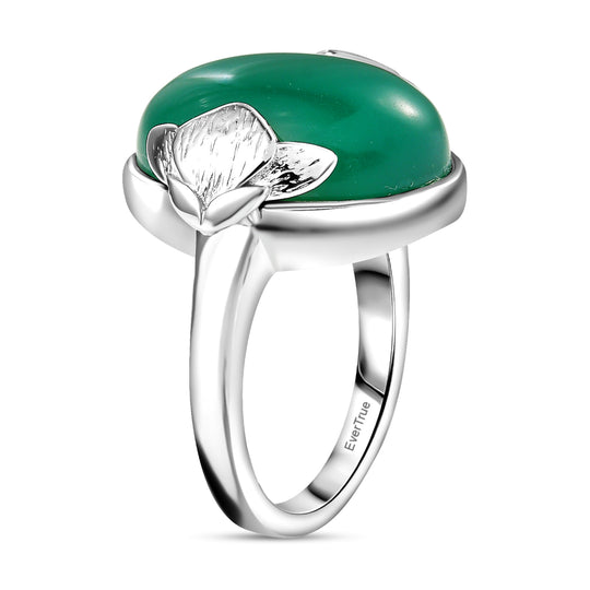 EVER TRUE Verde Onyx Ring Nickelfreies Messing (Größe 18.00) ca. 13,54 ct