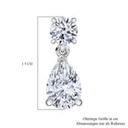 LUXURIANT DIAMOND - Lab Grown Diamant VS-EF SGL zertifiziert Ohrringe 950 Platin ca. 2.00 ct