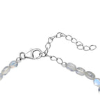 D'Joy AAA Meetiyagoda Regenbogen Mondstein Armband ca. 19 cm + 5 cm Extender, 925 Silber rhodiniert ca. 25.00 ct