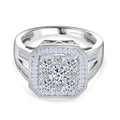 LUXURIANT DIAMOND - Lab Grown Diamant SI-GH Ring 925 Silber Rhodiniert (Größe 17.00) ca. 2.00 ct