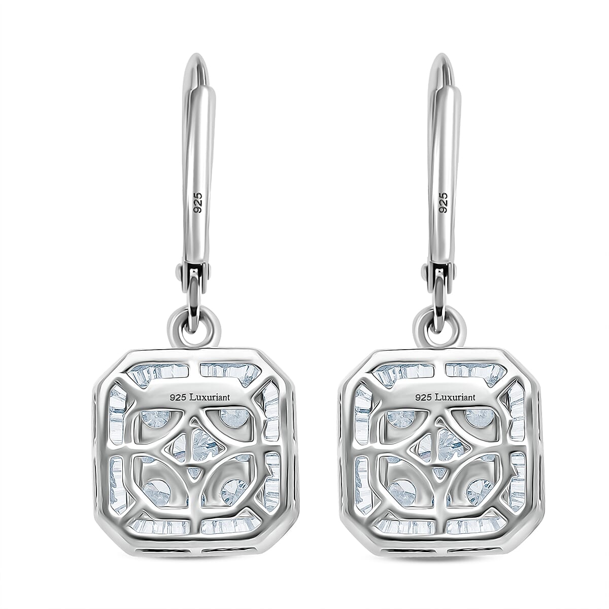 LUXURIANT DIAMOND - Lab Grown Diamant SI-GH Ohrringe 925 Silber Rhodiniert ca. 2,00 ct.