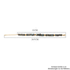 D'Joy AAA Labradorit Armband ca. 19 cm + 5 cm Extender, 925 Silber 750 Gelbgold Vermeil ca. 90,00 ct.