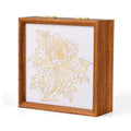 Goldene Pfingstblume mit Sandbild, Aufbewahrungsbox, 23x15,3x6cm