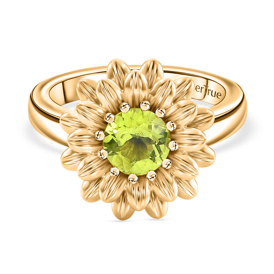 EVER TRUE Peridot Ring Nickelfreies Messing (Größe 21.00) ca. 0,89 ct