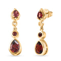 EverTrue Mosambik Granat Ohrringe - 2,42 ct.