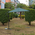 Garten Sonnenschirm, Stahlgestell, 3 m, 6 Streben, Blau