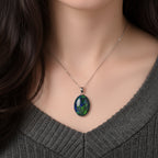 Rhapsody AAAA Boulder Opal Triplette Anhänger 950 Platin ca. 0.71 ct