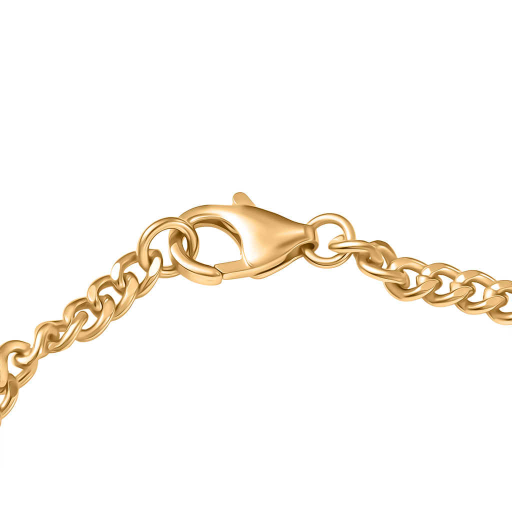 D'Joy Afrikanischer Rubin (Fissure gefüllt) Armband ca. 19 cm 925 Silber 750 Gelbgold Vermeil ca. 3.67 ct