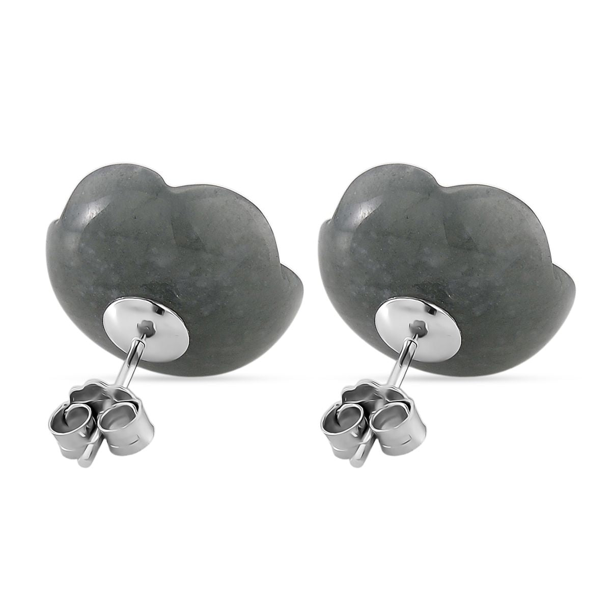 EXTREM SELTEN Natürlicher Olmek Jadeit Ohrringe 925 Silber rhodiniert ca. 20.00 ct