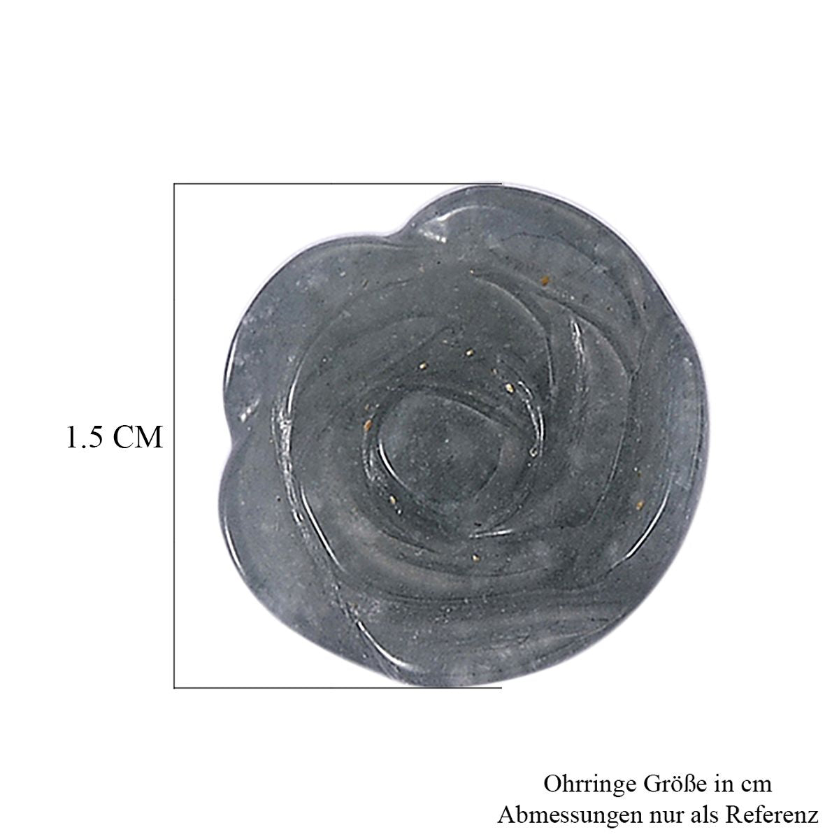 EXTREM SELTEN Natürlicher Olmek Jadeit Ohrringe 925 Silber rhodiniert ca. 20.00 ct