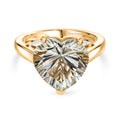 D'Joy AA Prasiolith Ring 925 Silber Gelbes Gold (Größe 17.00) ca. 5,67 ct