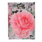 LA MAREY - Großformatiger Schal, 100% Kaschmirwolle, 70 x 195 cm, Rosen Blumenprint
