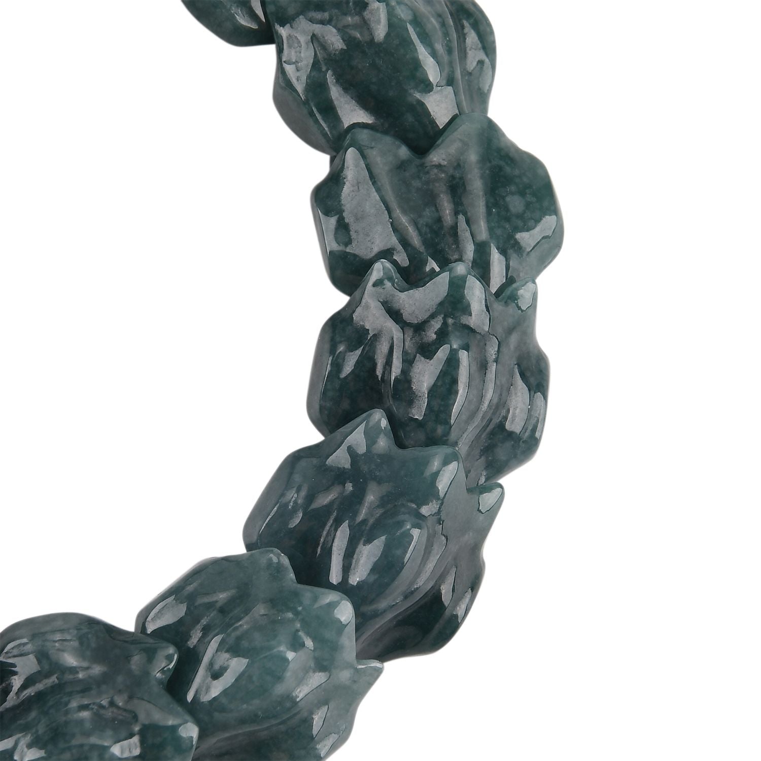 Natürlicher Olmek Jadeit Armband Flexibles (17-18.5 cm) ca. 300,00 ct.