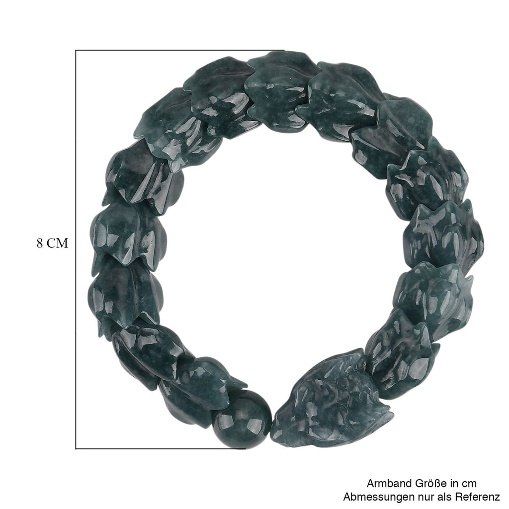 Natürlicher Olmek Jadeit Armband Flexibles (17-18.5 cm) ca. 300,00 ct.