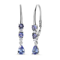 D'Joy Tansanit Ohrringe 925 Silber rhodiniert ca. 1,29 ct.
